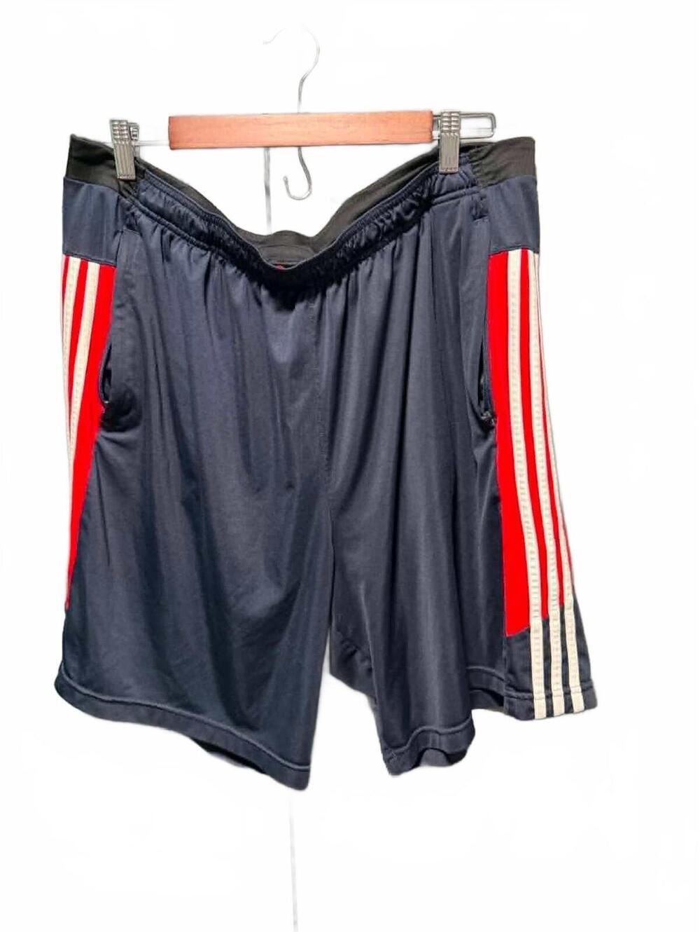 Adidas Men's 2XL Athletic Shorts with Red and White Side Stripes (3 of 3)